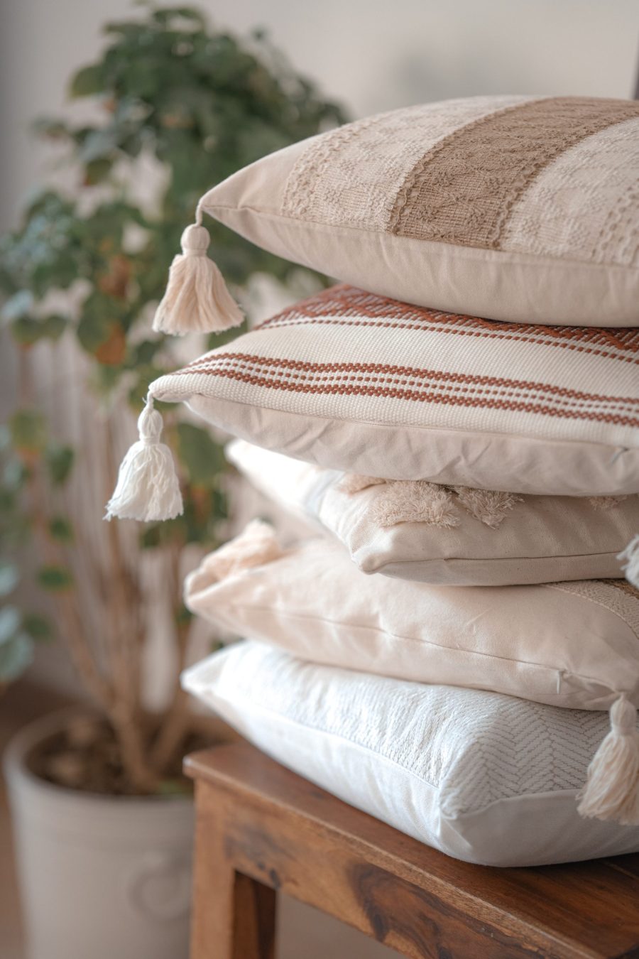 Stacked cushion covers