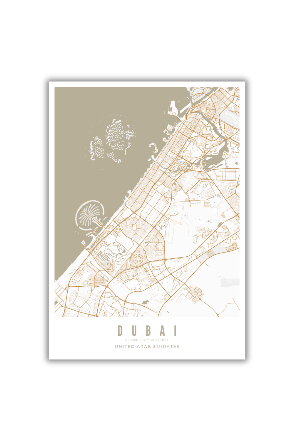 Dubai Map Light Frame 3