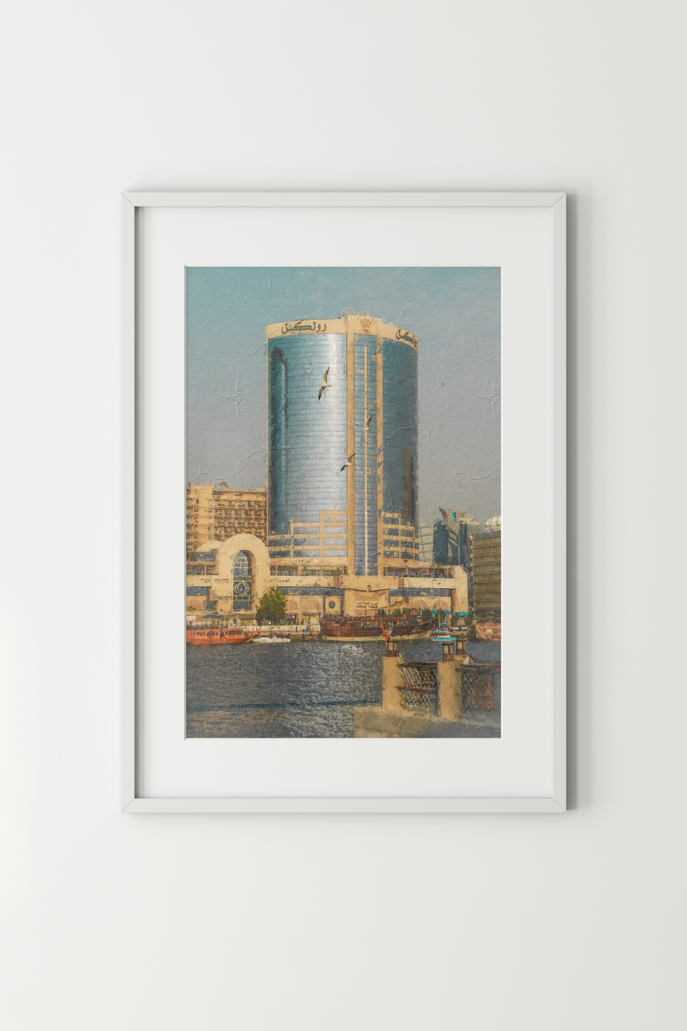 Dubai Creek Art Print on Canvas