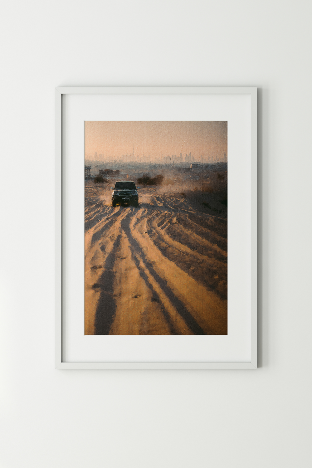 Dubai Half Desert Art Print on Paper/Canvas