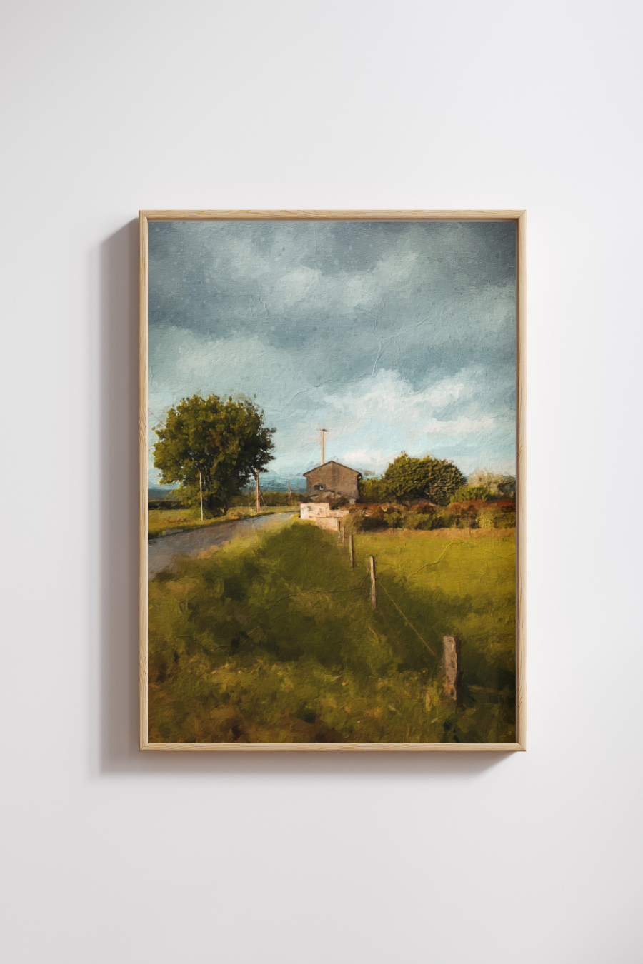 Provence Golden Hour Original Art Print - Canvas- Multiples Sizes/Frames