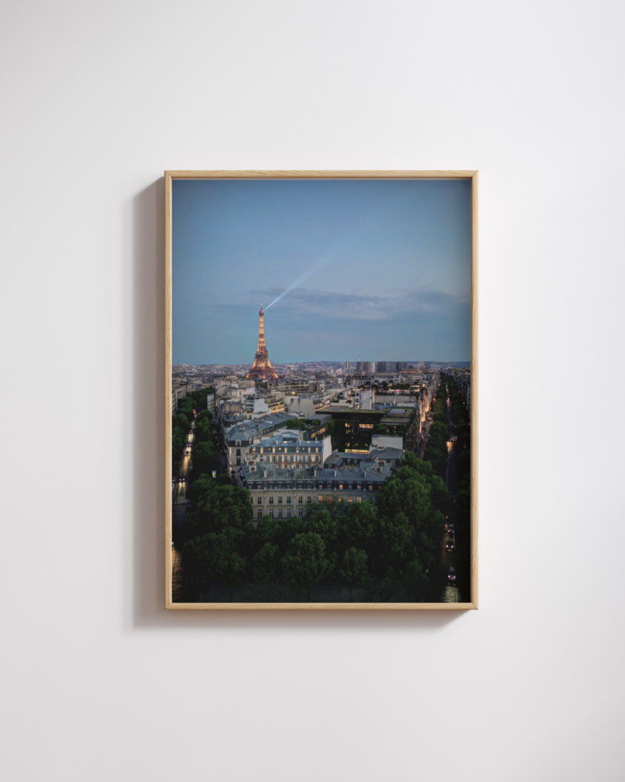 Paris at Night Photography Print