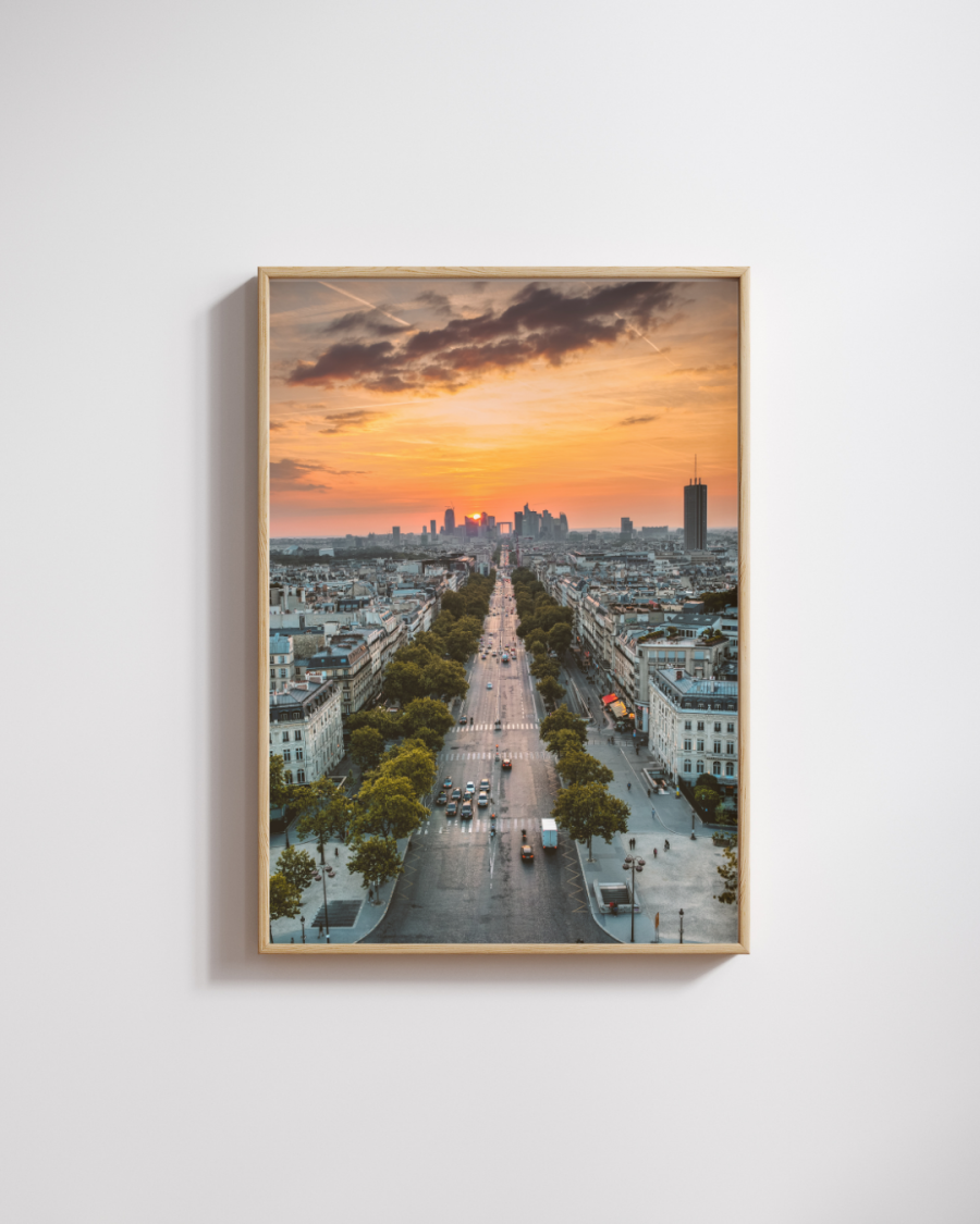 Paris Evening View Photography Print
