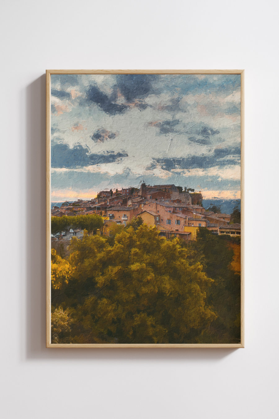 Roussillon Village Original Art Print- Multiples Sizes/Frames