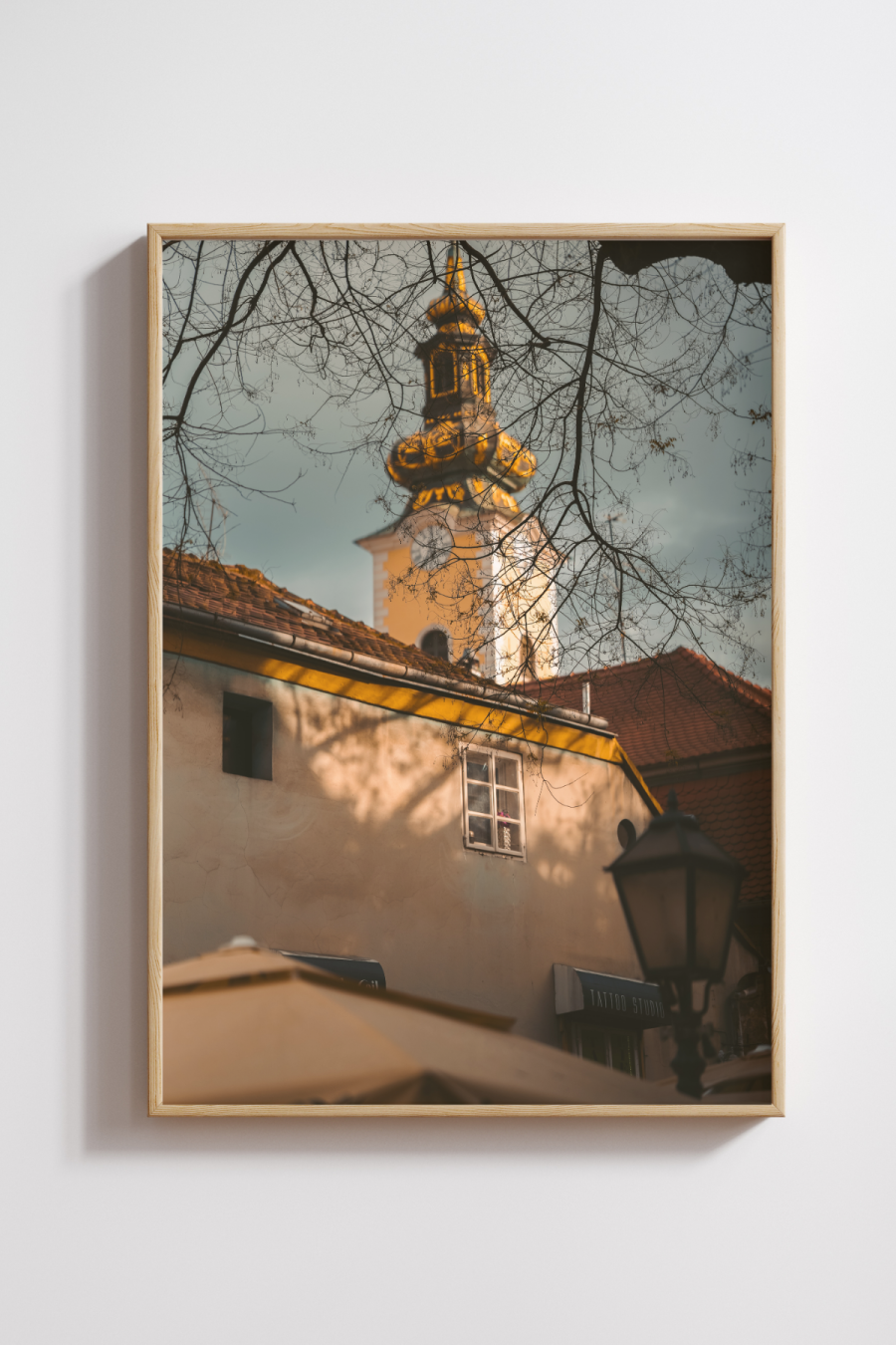 Golden Hour Over Graz Photography Print