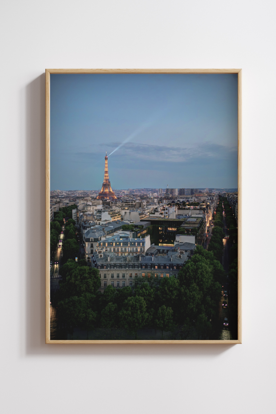 Paris at Night Photography Print
