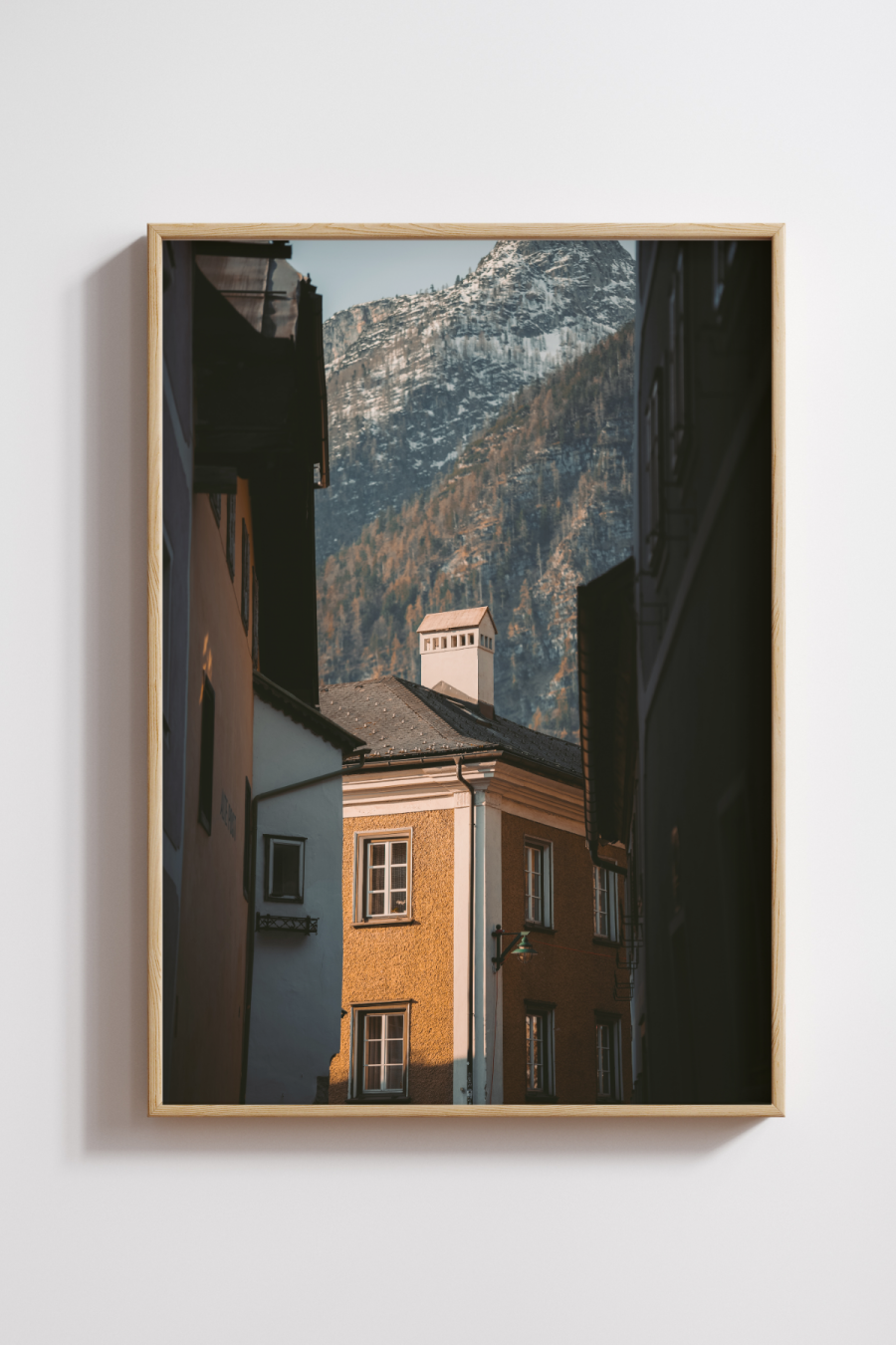 Golden Light in Hallstatt Photography Print