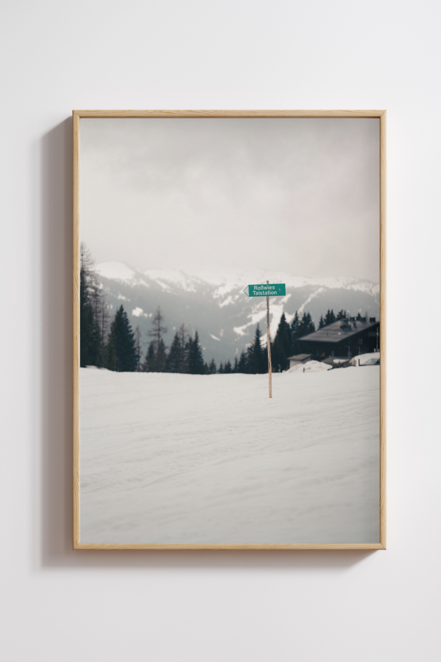 Guide in the Snow Photography Print