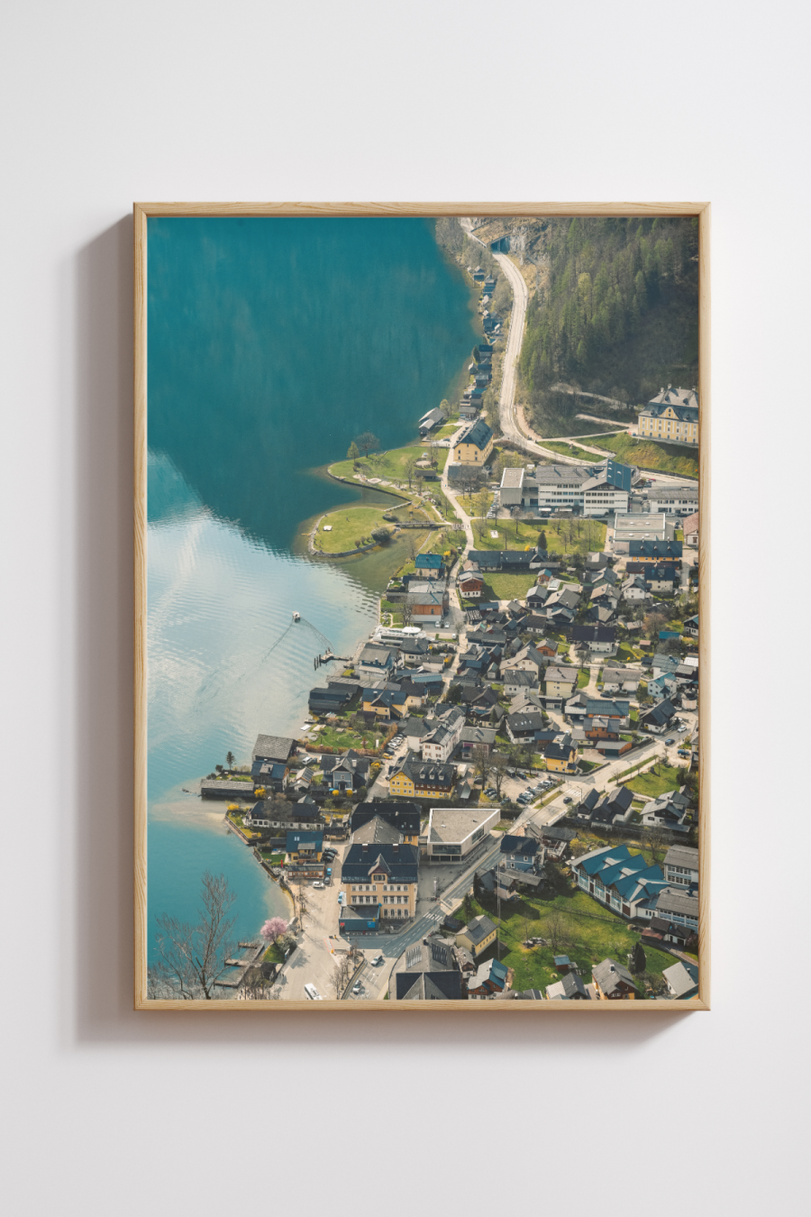 Hallstatt from Above – A Village by the Lake Photography Print