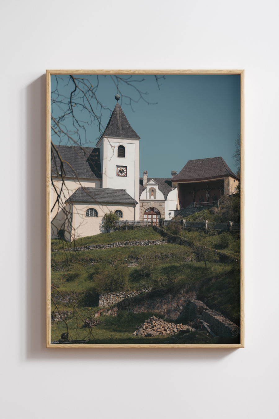 Hillside Chapel, Lower Austria Photography Print