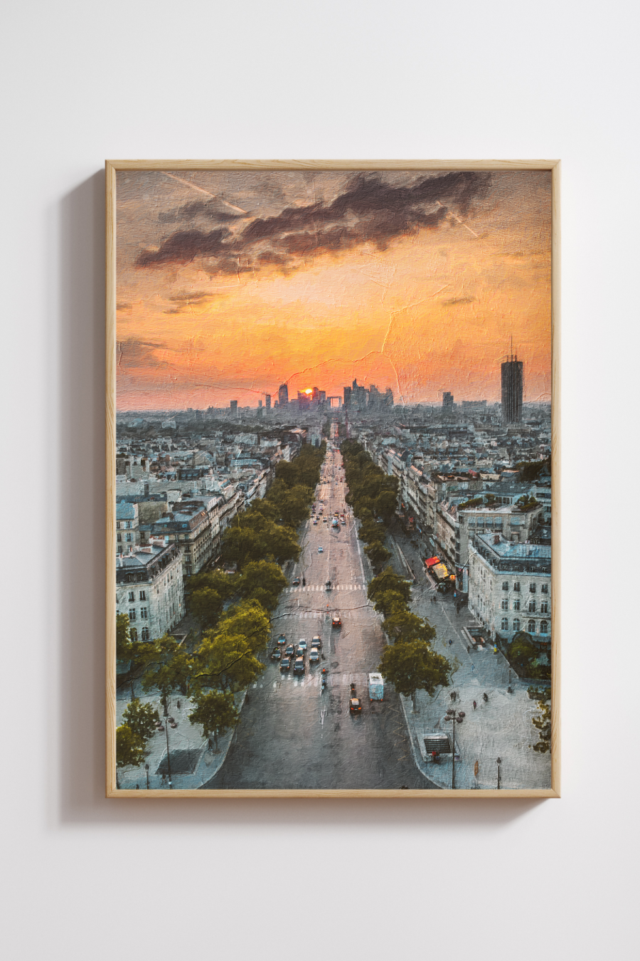 Paris Evening View Art Print