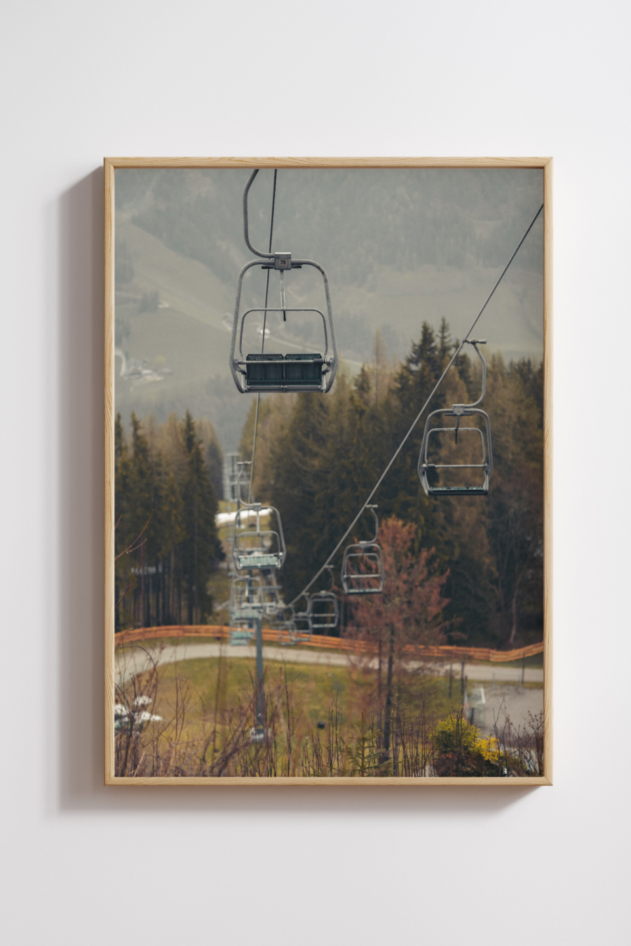 Silent Ski Lifts Photography Print