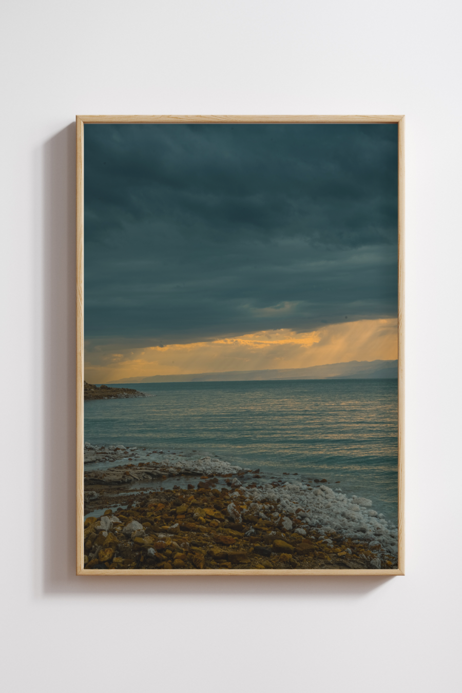 Stormlight Over the Dead Sea Photography Print