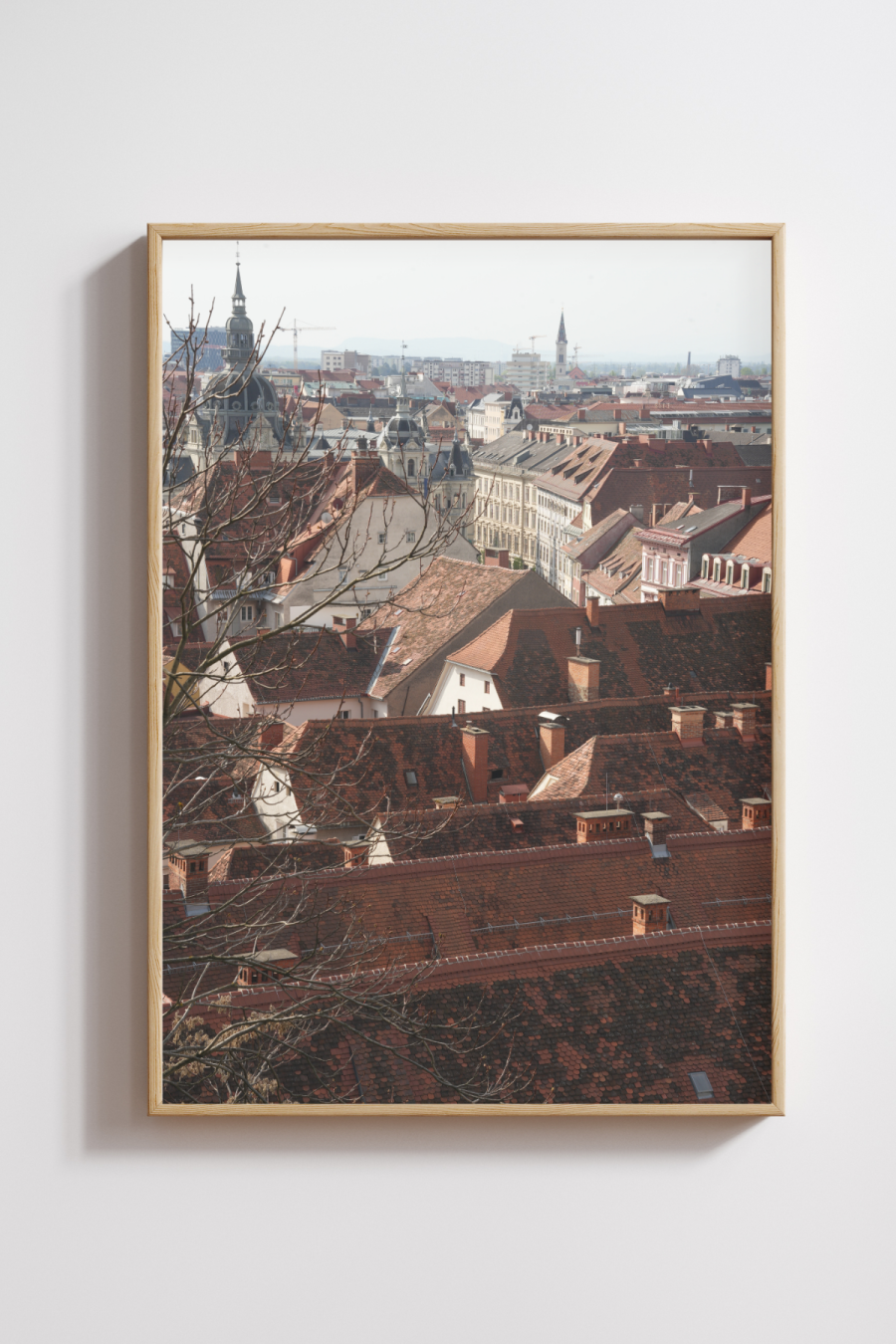 The Rooftops of Graz Photography Print