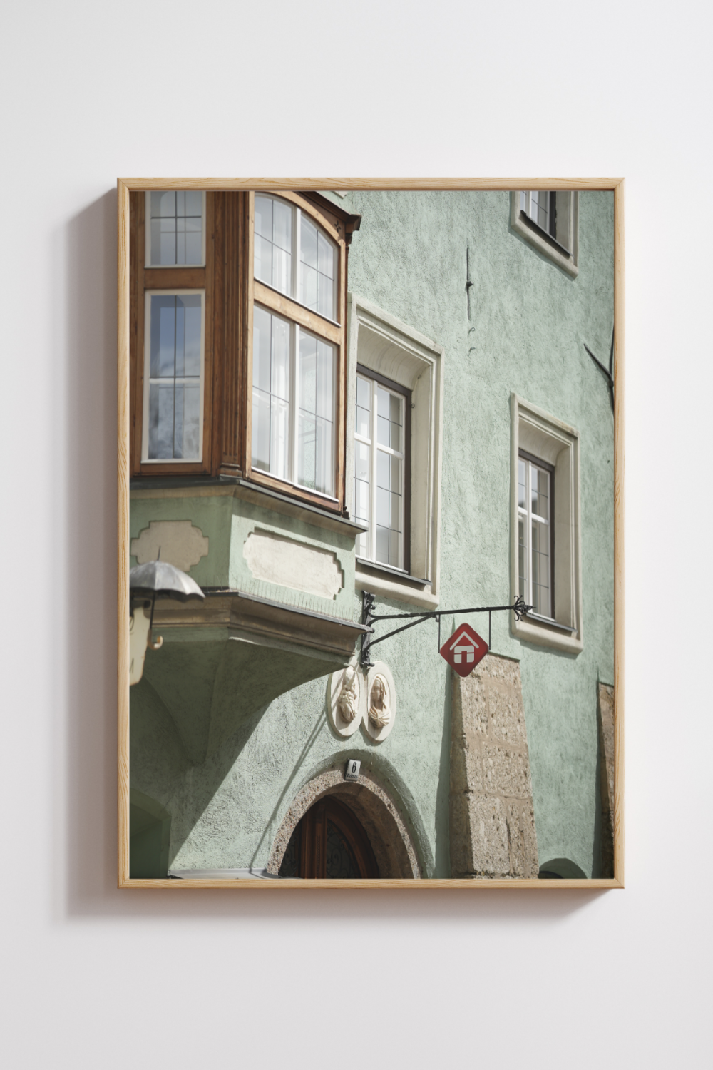 Windows of Hall in Tirol Photography Print