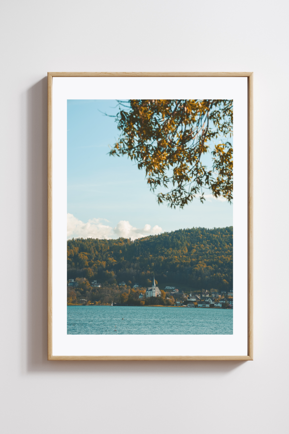A Church by the Lake Photography Print - Image 2