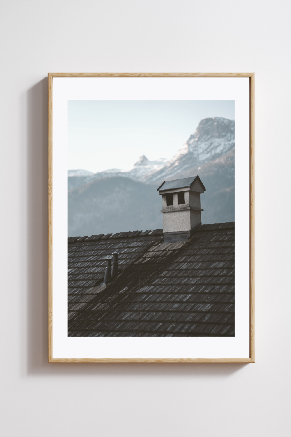 Chimney & Peaks – Hallstatt Stillness Photography Print - Image 2