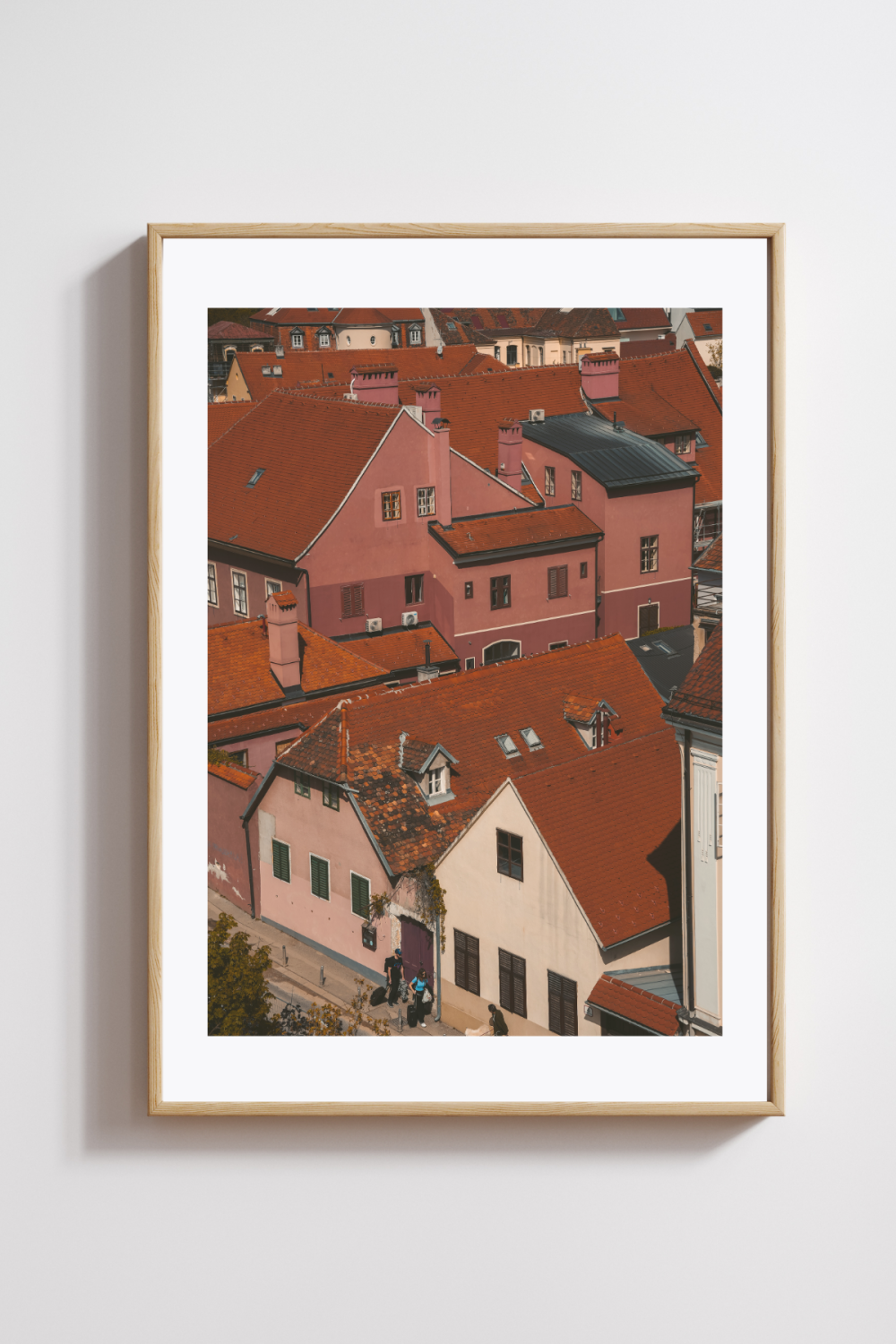 Crimson Roofs of Zagreb Photography Print - Image 2