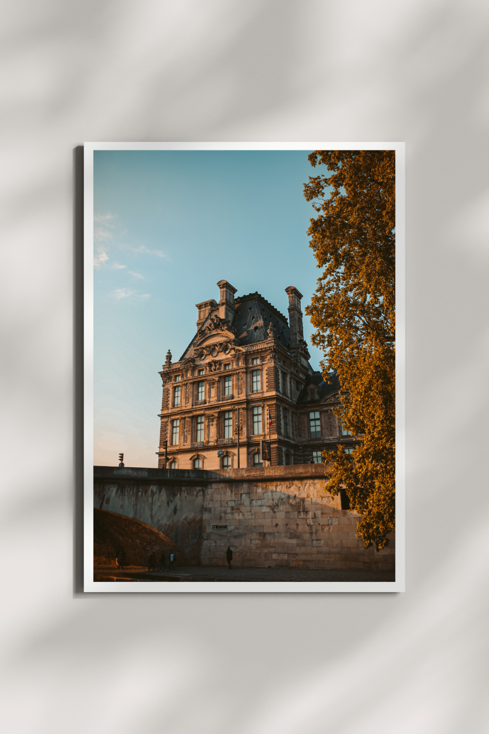 Louvre at Golden Hour Mini Print