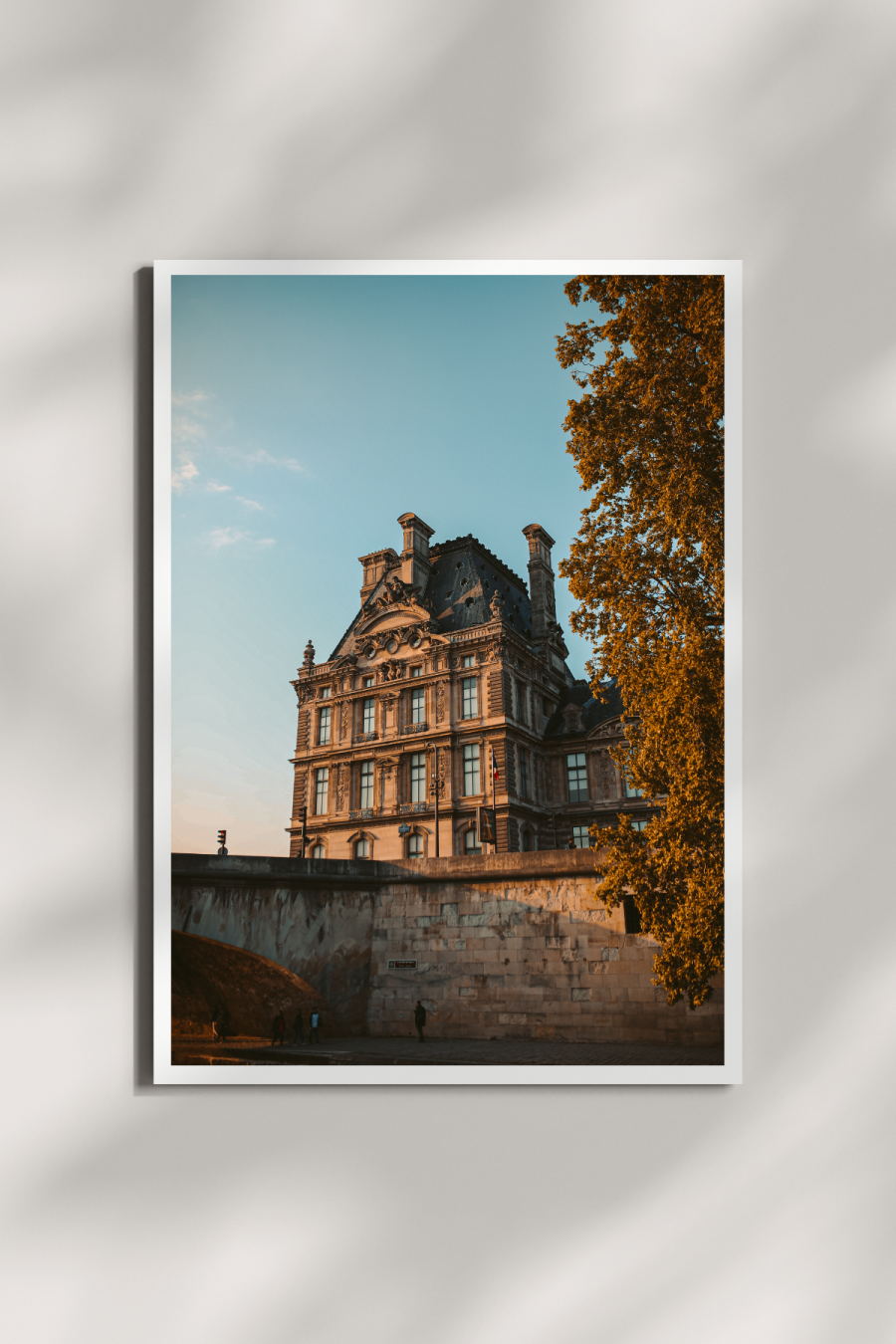 Louvre at Golden Hour Mini Print