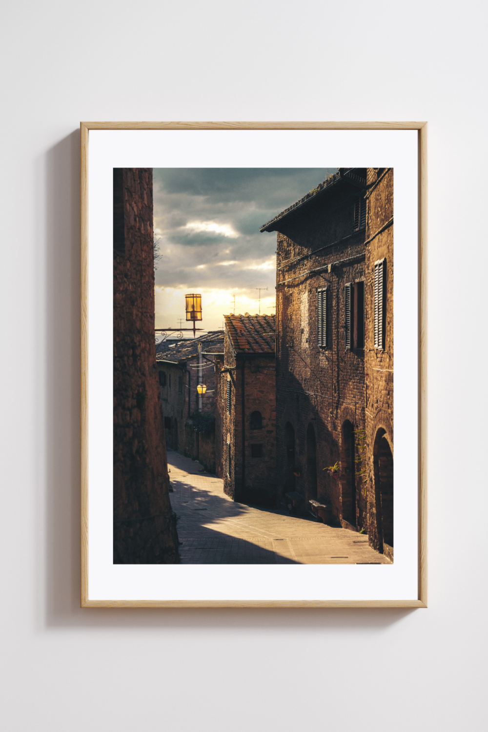 Golden Hour in San Gimignano Photography Print - Image 2