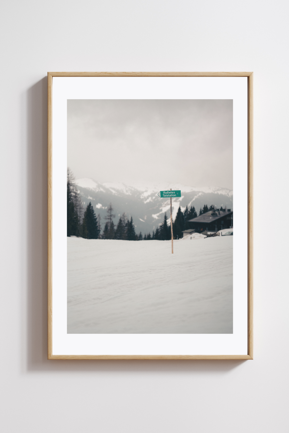 Guide in the Snow Photography Print - Image 2