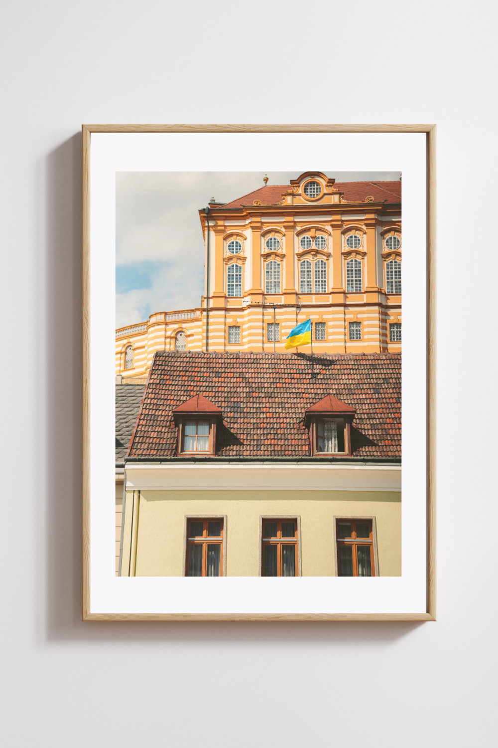 Layers of History – Melk Abbey & Townhouses Photography Print - Image 2