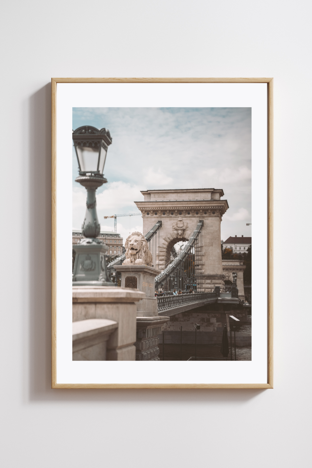 Lions of the Chain Bridge Photography Print - Image 2