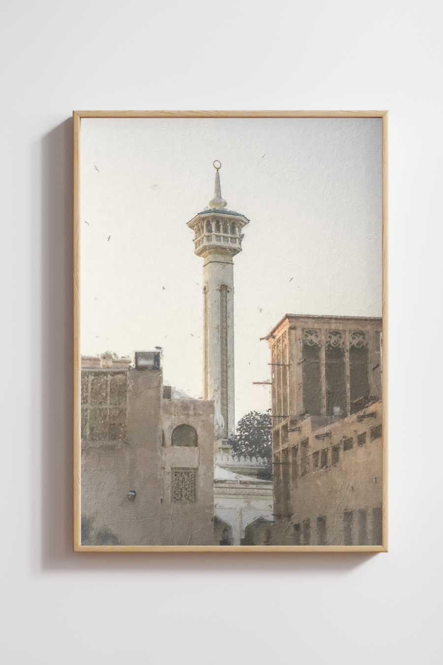Old Dubai Al Fahidi Art Print- Multiple Sizes/Frames