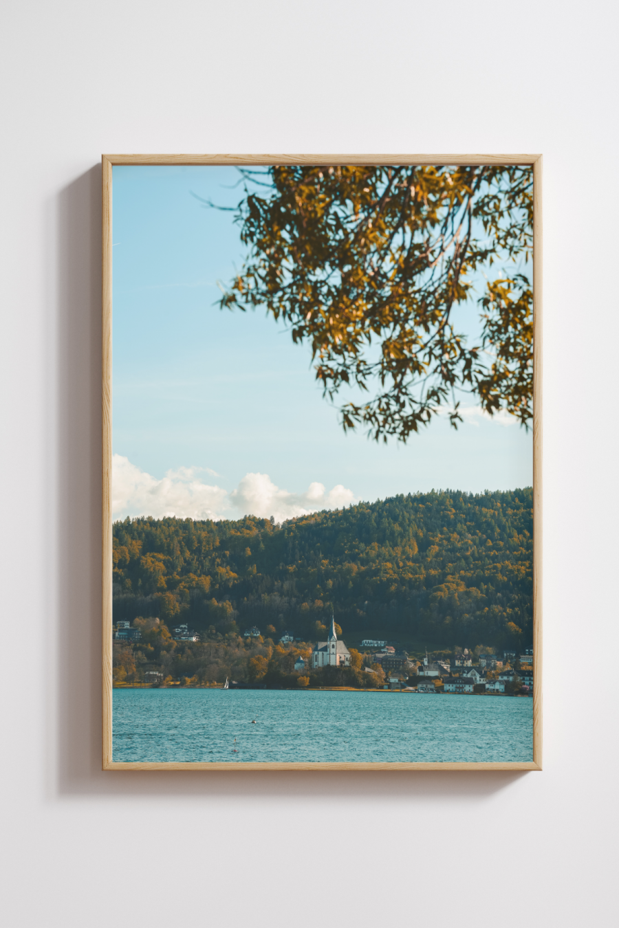 A Church by the Lake Photography Print