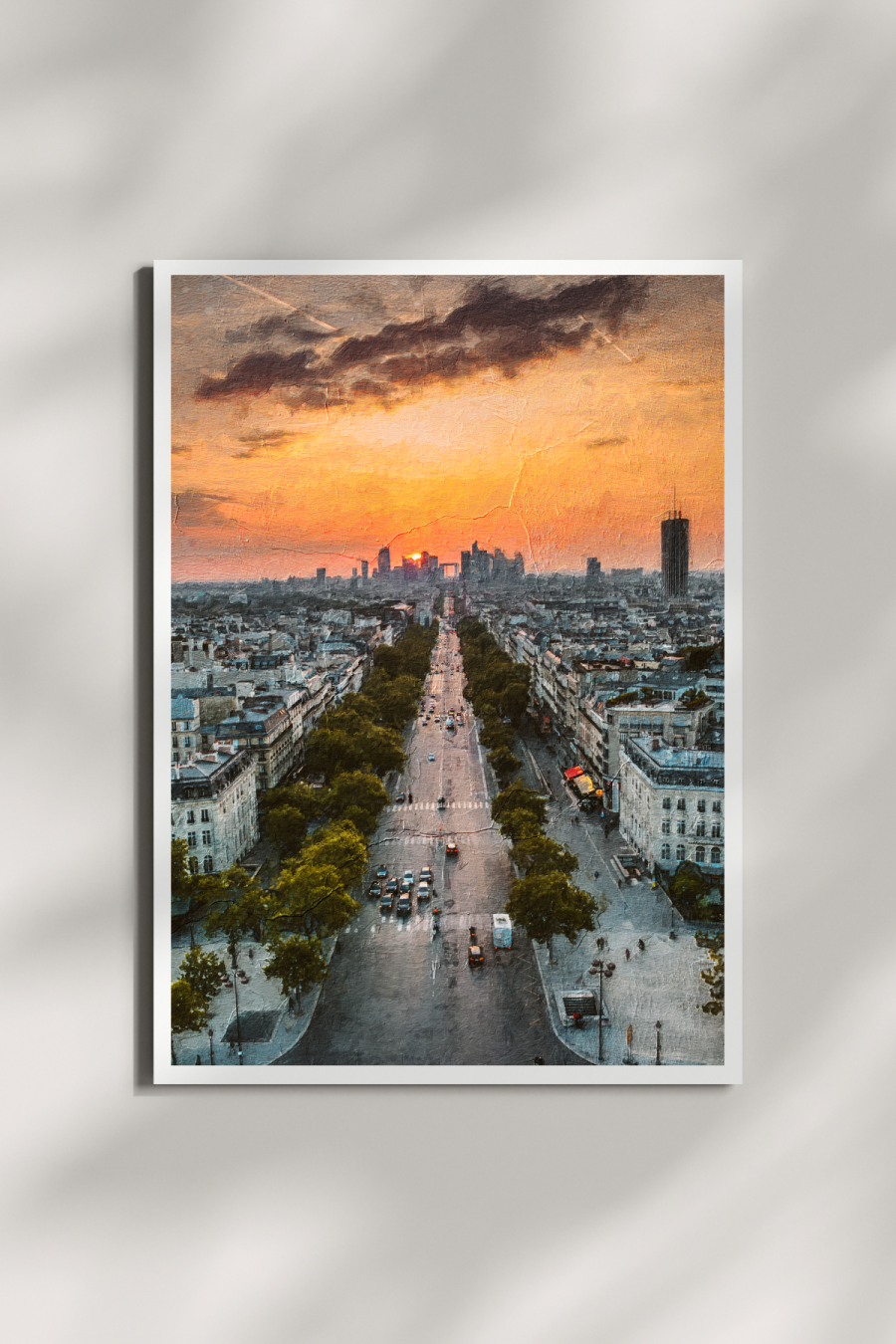 Sunset Over La Défense Mini Print