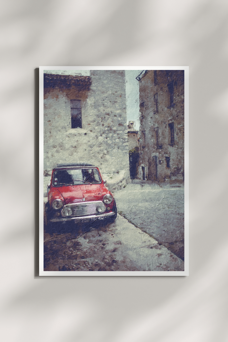 Red Mini in St. Paul de Vence Mini Print
