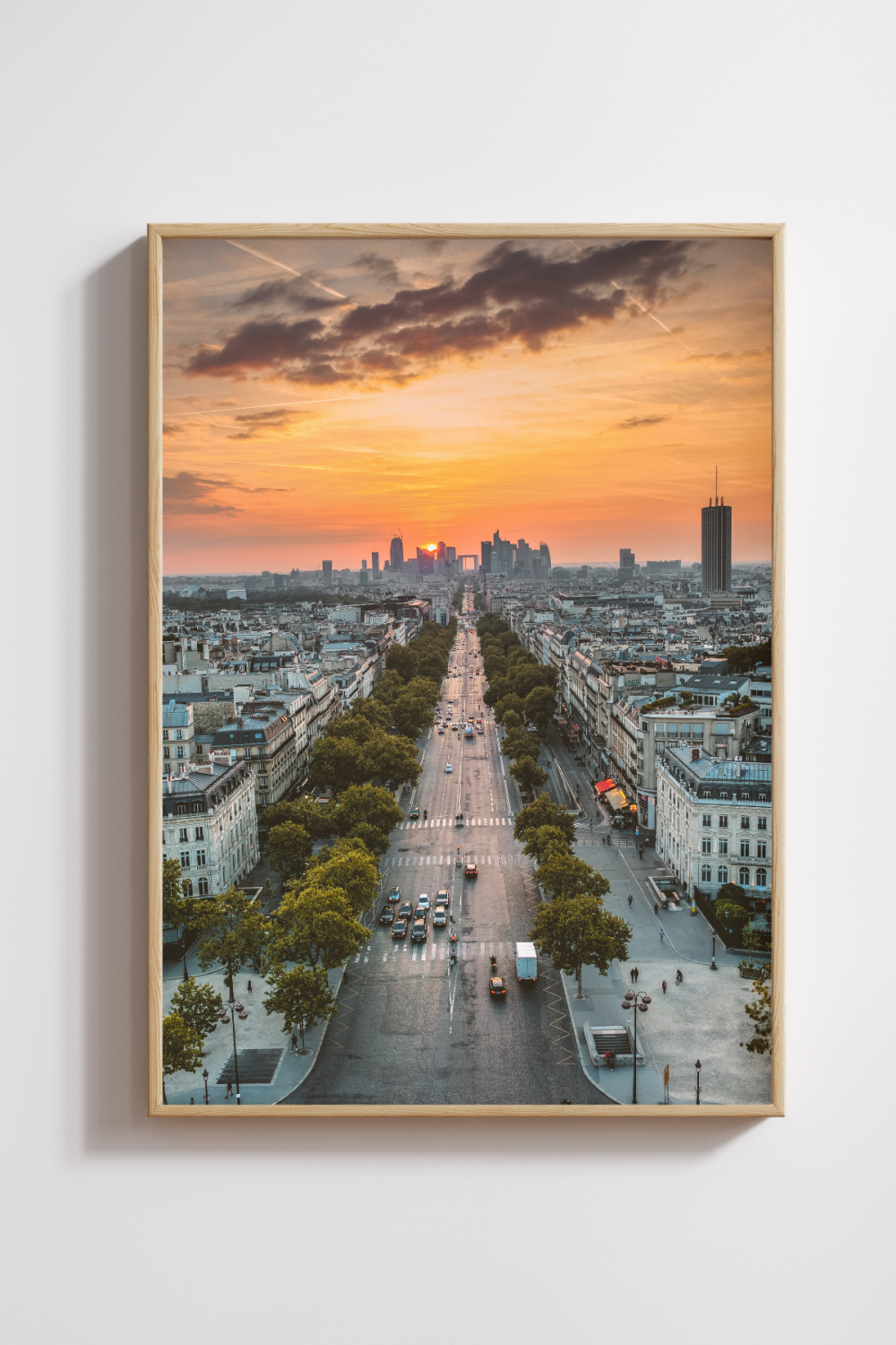 Sunset Over La Défense Photography Print